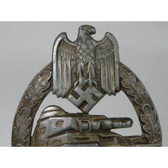 Assmann Tank Assault Badge, silver class, hollow. Espenlaub militaria